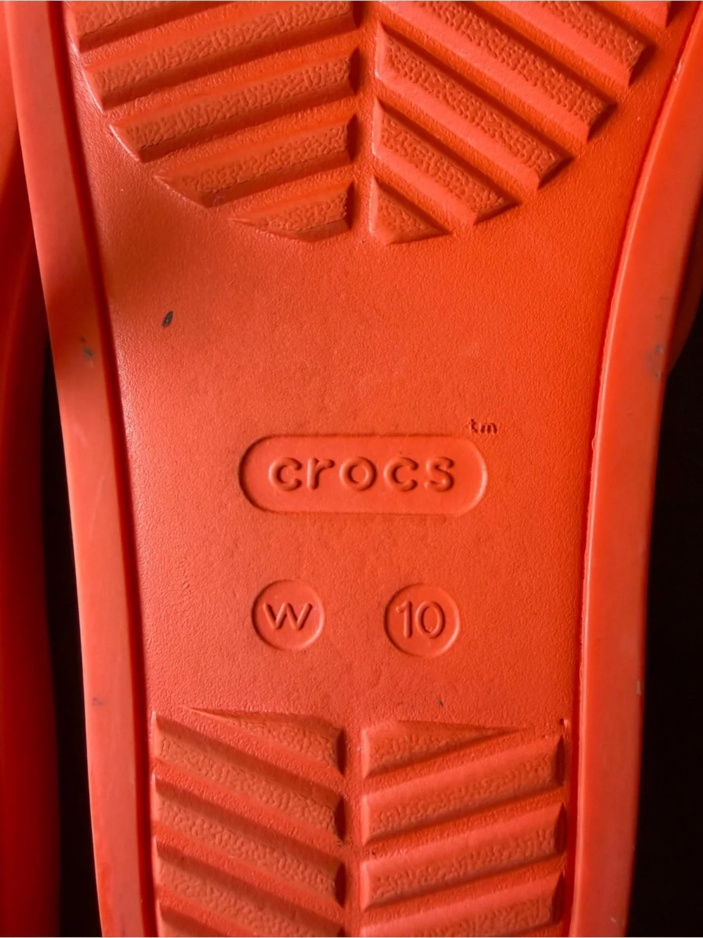 CROCS Women's Bright Orange Sling Slide Sandals
